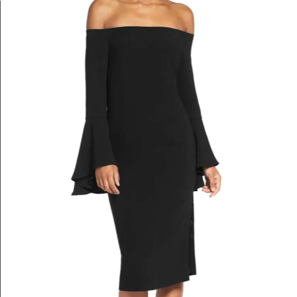 Bardot 'Solange' Off the Shoulder Midi Dress